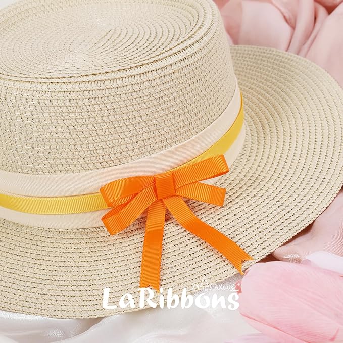 LaRibbons 3/8 Inch 100 Yards Grosgrain Ribbon Set 10 Yd/Roll 10 Rolls Spring Easter Craft Ribbon for Gift Wrapping Floral Bouquets Wedding Party Decoration