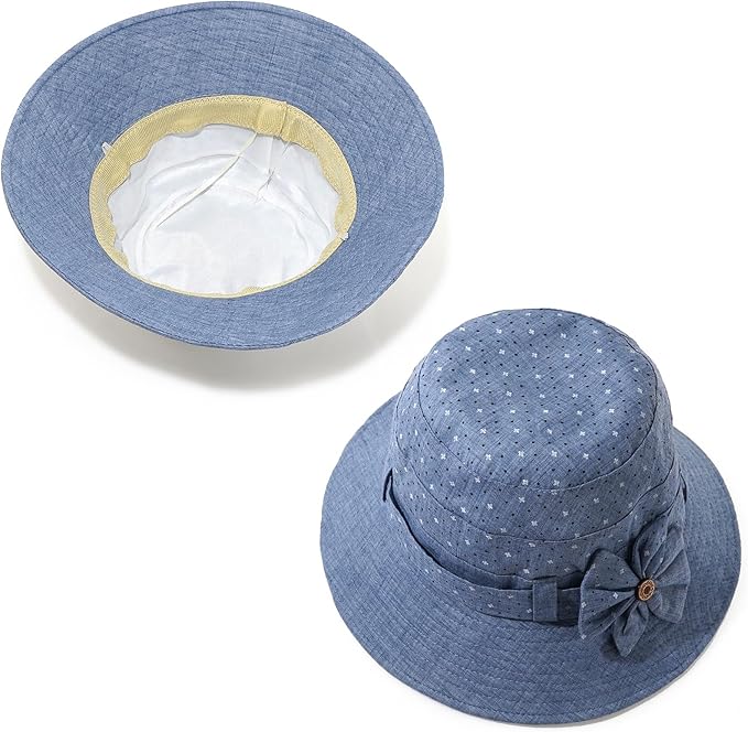 Glamorstar Cloche Hats for Women Vintage Bowler Hat Floral Fedora Bucket Hats