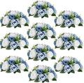 Flower Centerpieces for Wedding Tables: Wedding Table Decorations Dusty Blue & White Flower Balls Centerpieces for Engagement Cerebration Party Center Pieces 10 Packs