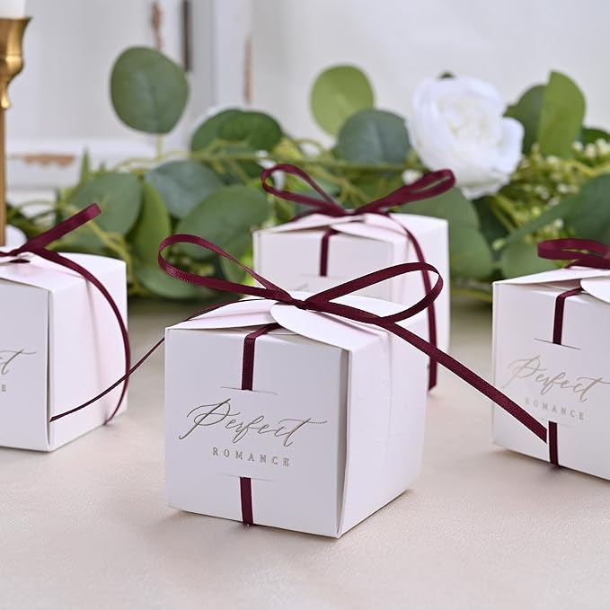 Double Face Wine Red Satin Thin Ribbon 1/8 inch X 50 Yards Polyester Wine Red Ribbon for Gift Wrapping Very Suitable for Weddings Party Hair Bow Invitation Decorations and More