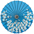 THY COLLECTIBLES Classic Chinese Art Asian Style 33" Paper Parasol Umbrella with Long Handle Flower Print for Wedding Parties, Photography, Costumes, Cosplay, Decoration And Other Events