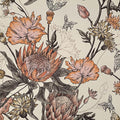Floral Wallpaper Peel and Stick Floral Contact Paper Yellow and Pink Vintage Wall Paper Removable Self Adhesive Vinyl Stick on Wallpaper for Bathroom Bedroom Decor 17.3in x 118in
