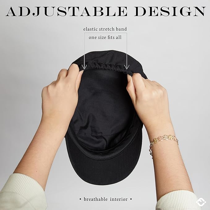 Funky Junque Newsboy Hat for Women – Trendy Greek Fisherman Cap, Classic Women's Baker Boy Newsies Hat, Ladies Fashion Caps