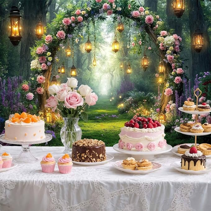 10x8ft Purple Flower Wedding Photography Backdrop Lavender Floral Wedding Bridal Photography Backdrop Anniversary Birthday Baby Shower Girl Party Banner Photo Booth Props Background Wall Decor