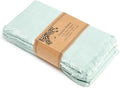 ACCENTHOME Teal Cotton Linen Napkin Set of 12 18x18 inch Dinner Napkins - Washable Soft Premium Hotel Quality Reusable Hemmed Edges Napkins Perfect Table Linens for Family Dinners, Weddings