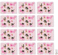 LOYALHEARTDY 12 Pack Artificial Flower Wall Panels 24" x 16" Flower Wall Panel Backdrop Faux Hydrangea Rose Flower Backdrop Panels for Wall Decor Wedding Party Event Decoration
