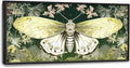 Moth Large Decor Wall Art Framed Pictures for Living Room, Butterfly Insect Oversized Canvas Print Painting Modern Extra Large Framed Artwork for Bedroom Office Home Decor 60"x30"