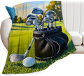 Golf Blanket for Boys Golfing Sport Throw Blanket Soft Cozy Fleece Fuzzy Stuffed Plush Flannel Gifts for Girls Women Kids Adults 50''x60''