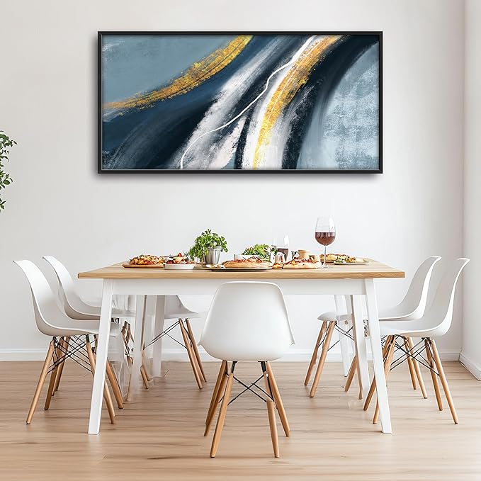 Abstract Large Wall Art Framed Wall Decor for Living Room Abstract Pictures Oversized Canvas Print Painting Modern Extra Large Artwork for Bedroom Office Home Decor 60"x30"