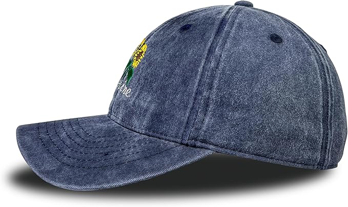 Sunshine Flower Trucker Hat Sun Baseball Cap for Women Snapback Adjustable Hats Gift