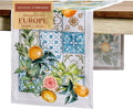 Maison d' Hermine Table Runner 100% Cotton Single Layer Table Runners 108 inches Long Decorative for Home Kitchen Dining Party Baby Shower Wedding Bridal Shower Spring Summer (Agrume, 14.50" x 108")