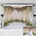 7x5ft Wedding Flowers Backdrop for Photoshoot Cradle Ceremony Proposal Background for Photography Romance Outdoos Ceremony Party Banner Bridal Shower Anniversary Birthday Props