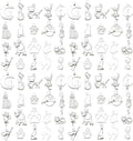 WOCRAFT 60pcs Bright Silver Cat Charms Bracelet Charms for Jewelry Making Sets DIY Necklace Bracelet Keychain Crafting Charms Kit Craft Supplies (SN843)