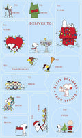 Graphique Peanuts™ Gift Labels | 52 Self-Adhesive Christmas Stickers | 13 Designs with Red Foil Accents | to and from Names | for Holiday Wrapping Paper & Gift Bags
