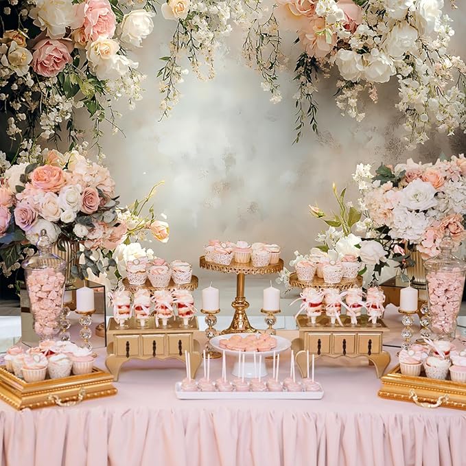 Baocicco 5x3ft Vinyl Flowers Wall Photography Backdrop Vinatage Wall White Pink Floral European Style Background Outdoor Wedding Birthday Party Banner Supplies Garden Home Decor Studio Props