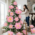 Giant Paper Flowers Artificial Large Paper Flower Decoration for Handcrafted Wall Backdrop Christmas Mexican Wedding Graduation Bridal Shower Birthday Party Supplies(Gradient Pink,24 Pcs)