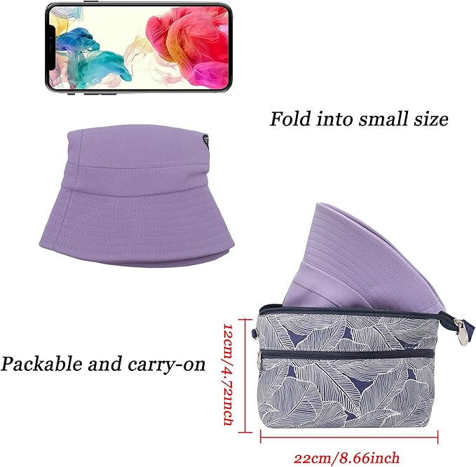 ZLYC Unisex Fashion Embroidered Bucket Hat Summer Fisherman Cap for Men Women
