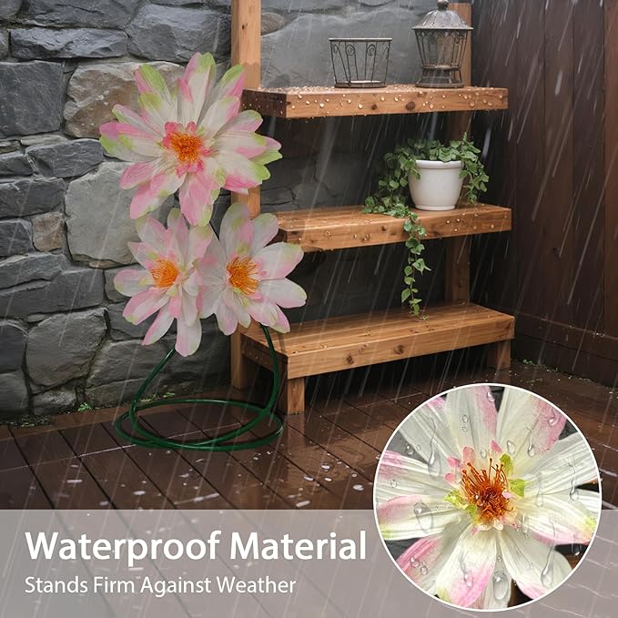 37.8" Big Daisy Fake Flowers for Decorations,3 Pcs Large Artificial Daisy Flower with Stand for Home Decor Garden,Hotel,Office,Photography Props,Wedding,Art Gallery,Shop Window Display(Pink)