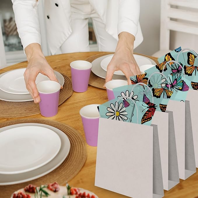 Pro Supply Global Butterflies and Daisies Printed Tissue Paper for Gift Bags or Boxes and Wrapping - Spring Floral Bulk Decorative Art Tissue Paper for Packaging and Gifting | 24 Sheets 20" x 30"
