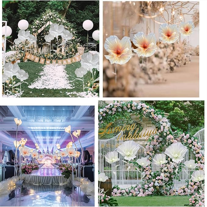 Giant Flower Decoration for Wedding Background, Party Decoration, Birthday Party, Photography Props, Shop Window Props, Banquet, Stage, Mall Display (Pink)