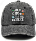 Gardening Gifts for Women, Gardening Hat, Adjustable Washed Cotton Embroidered Baseball Cap