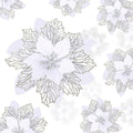 Geosar 24 Pieces Christmas Glitter Poinsettia Flowers Layered Artificial Xmas Flowers Wedding Christmas Tree New Year Ornaments 3/4/6 Inch(White)