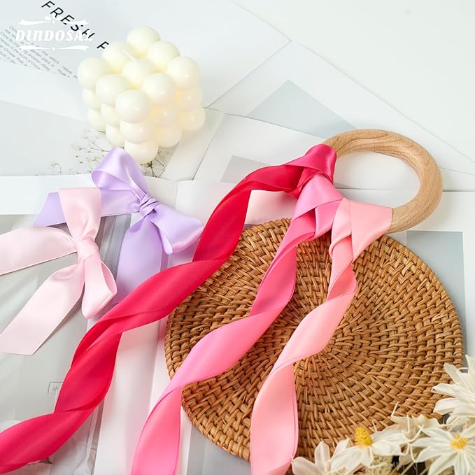 Satin Ribbon 1 Inch Assorted 20 Colors x 2 Yards Colorful Craft Silk Ribbon for Gift Wrapping, Hair Bows, Flower Bouquet, Wedding Decoration,Gift Wrapping, 40 Yards Total