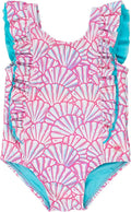 RuffleButts® Baby/Toddler Girls Ruffle Strap One Piece Swimsuit w/UPF 50+ Sun Protection