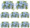 ASTRYAS 8Pcs Artificial Peonies Blue Silk Peonies Faux Flower Bouquet Fake Blue Peonies Artificial Flowers Table Centerpieces for Bridal Wedding Home Party Office Decoration Bulk