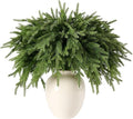 30Pcs 18'' Norfolk Pine Stems Realistic, Lifelike Christmas Greenery Pine Branches for DIY Wreaths, Vase Fillers, Indoor Outdoor Decor, Real Touch Christmas Decorations for Table, Mantle