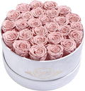 27 Flowers in a Luxury Suede Box, Birthday Gifts for Women, Preserved Flowers, Mothers Day Roses Gift for Mom, Dusty Rose