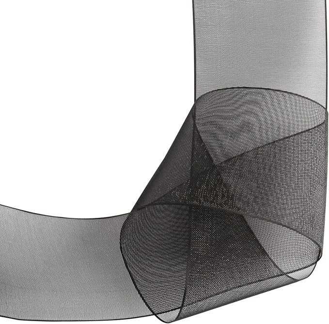 1-1/2 Inch Black Shimmer Sheer Organza Ribbon Sheer Chiffon Ribbon 50 Yards-Roll Multiple Colors Available for Gift Wrapping Wedding Events Christmas Décor