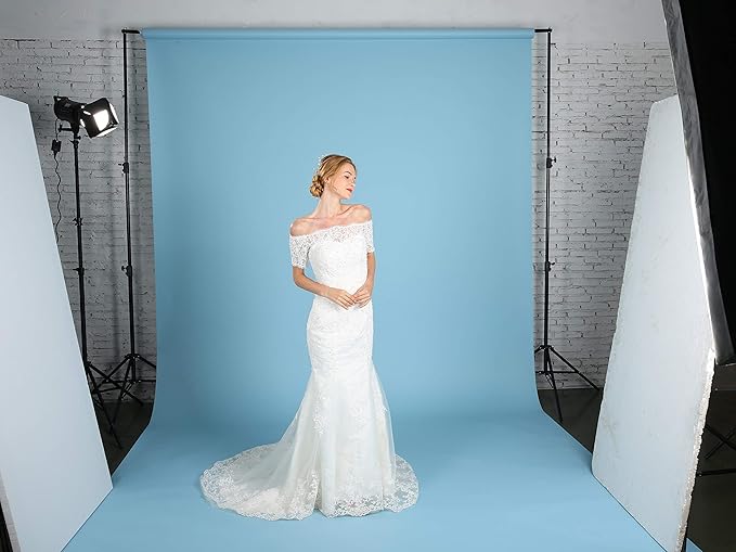 Huamei Seamless Photography Background Paper, Photo Backdrop Paper 8.9 x 36 Feet / 2.72 x 11 Meters 272133 (Ivorine)