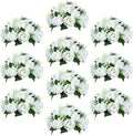 Sziqiqi Pack of 10 Fake Flower, Silk Rose Flowers, Suit for Wedding/Party Centerpiece Road Lead Flower Rack Decorations, 10 Pieces