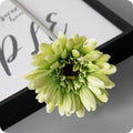 12pcs Artificial Gerbera Daisies,22 Inch Long Stem Silk Daisy Flowers,Realistic Artificial Flower Mums for Home Décor Centerpiece Wreath Supplies Wedding Bouquet,Green
