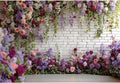 Baocicco Flower Brick Wall Backdrop 8x6.5ft Rose Flowers Photography Backdrops Baby Shower Bridal Shower Party Decorations Kids Adults Portraits Birthday Wedding Banner Supplies Props Video Studio