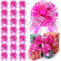 WILLBOND 20 Pieces 6 Inch Pull Bows Gift Wrapping Ribbon Pull Bows for Christmas Wedding Baskets Valentine Multicolor Wrap Accessory for Gift Present Holiday Decor(Pink Mixed Purple)