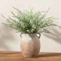 Ceramic Flower Vase 7.6 inch Farmhouse Rustic Vase Decorative Pottery Terracotta Vases for Home Decor Table Mantle Fireplace Living Room Bathroom Wedding Centerpiece (Aged Terra)