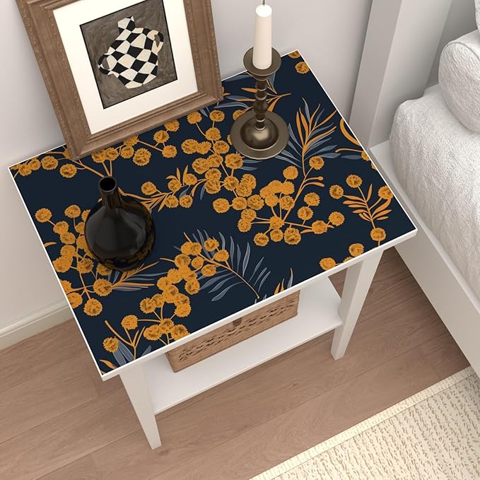 Boho Wallpaper Peel and Stick Leaf Wallpaper for Kitchen Vintage Contact Paper 17.5" x 393" Waterproof Vinyl Self Adhesive Dark Floral Wall Paper for Bedroom Walls Cabinet Locker Decor
