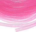Mesh Tube Ribbon 25 Yards, 8mm Elastic Fabric Ribbons Mesh Tubing for Crafts/Gift Wrapping/Flower Bouquets/Wedding/Birthday/Holiday/Wreaths Christmas/Decoration[Pink]