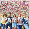 Pink Flower Wall Backdrop - Spring Mothers Day & Girls Birthday Party - 12X8FT