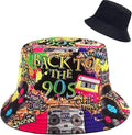 XYIYI Cute Bucket Hat Beach Fisherman Hats for Women, Reversible Double-Side-Wear