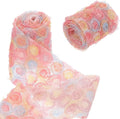 uxcell 2PCS Lace Trim Ribbon, 2.36 inch - 1 Yard 3D Rose Floral Embroidery Ribbons Edge Trimming for Sewing, Wedding Dress, DIY Crafts, Decoration Accessories, Pink Yellow