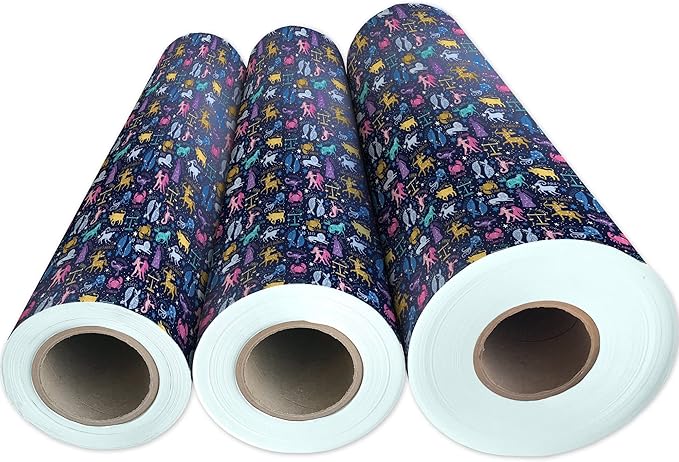 Jillson Roberts Bulk Gift Wrap, Everyday Gift Wrapping Supplies, Astrology, Full Ream 833 feet x 24 inches
