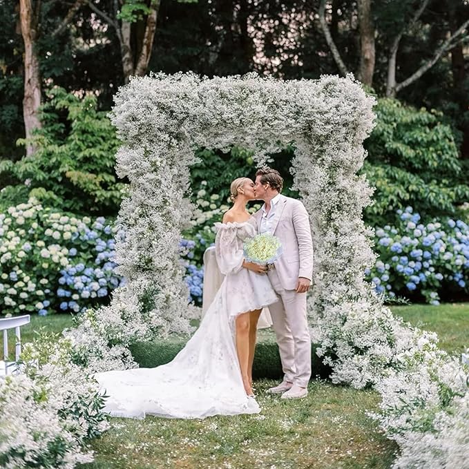 5000+ Dried Babys Breath Flowers Bulk - 17" Ivory White Dried Flower Bouquet, Real Natural Gypsophila Branches for Vase Filler, Wedding, Table Centerpiece, Home Decor, DIY Wreath Floral, Crafts