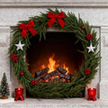 6FT Christmas Garland with Artificial Norfolk Pine - Christmas Decorations, Fall Decor, Mantle, Norfolk Greenery for Fireplace,Table,Window,Stairs,Mante,Holiday Indoor Outdoor Xmas Decor