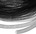 Mesh Tube Ribbon 25 Yards, 10mm Elastic Fabric Ribbons Mesh Tubing for Crafts/Gift Wrapping/Flower Bouquets/Wedding/Birthday/Holiday/Wreaths Christmas/Decoration[Black]
