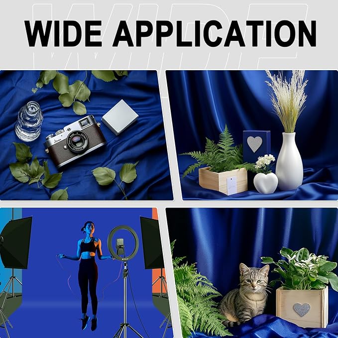 GFCC RoyalBlue Backdrop - 5FTX7FT RoyalBlue Photo Backdrop for Photoshoot Background for Photography Screen Video Recording Picture Background