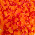 Separated 1000 PCS Artificial Gradient Orange Red Rose Petals, Sunset Flower Petals,Orange Flower Girl Petals for Wedding Decor,Romantic Night for her Set(Ready-to-use)