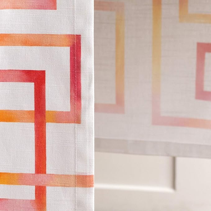 Maison d' Hermine Table Runner 100% Cotton Single Layer Table Runners 72 inches Long Decorative for Kitchen Dining Party Baby Shower Wedding Bridal Shower Spring Summer (Summer Maze, 14.50" x 72")